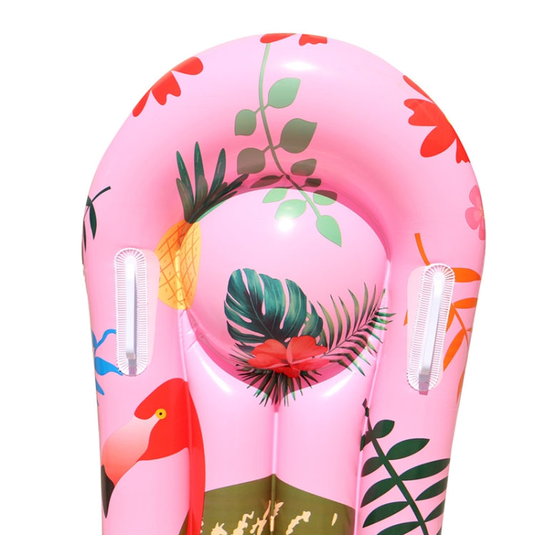 Tavola da surf gonfiabile per bambini in acqua con bordo di galleggiabilità in PVC modello animale del fumetto, 117x54cm