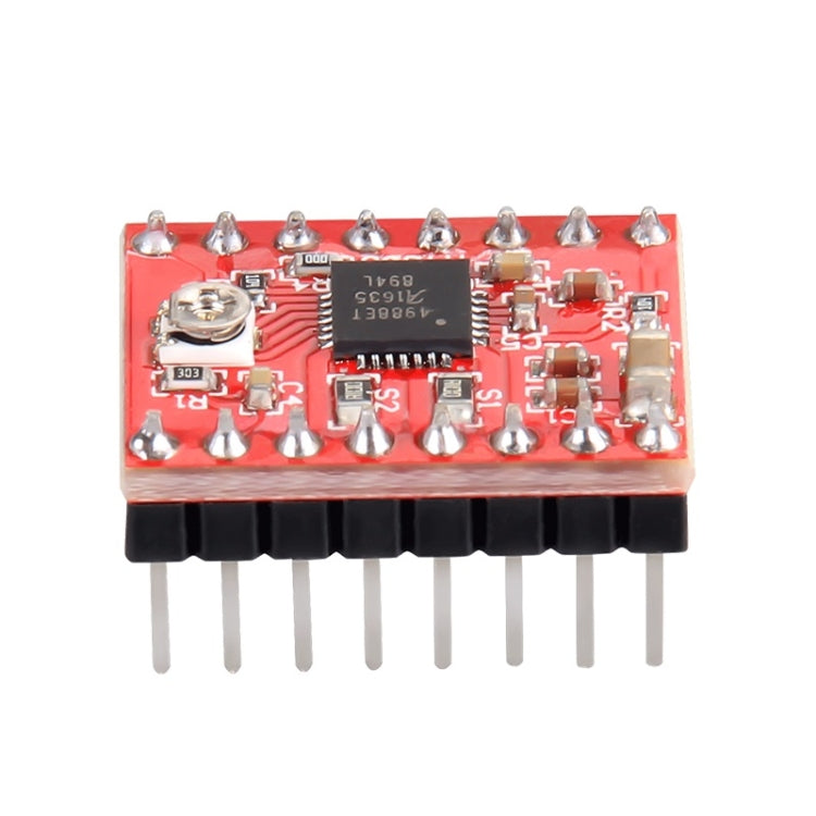 2 PCS HW-134A A4988 Red Board Modulo driver motore passo-passo Dissipatore di calore per stampante 3D, A4988