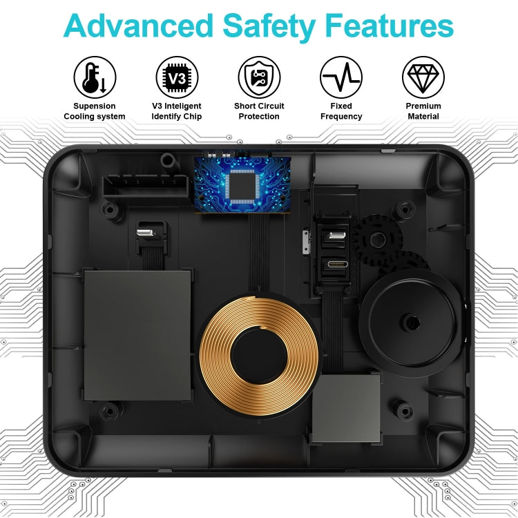 Base di ricarica wireless 4 in 1 per smartphone compatibili