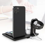 Base di ricarica wireless 4 in 1 per smartphone compatibili
