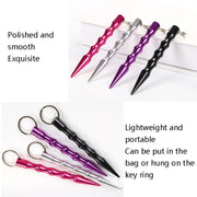 10 PCS Outdoor Anti-Wolf Supplies Equipment Pen Stick con portachiavi