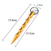10 PCS Outdoor Anti-Wolf Supplies Equipment Pen Stick con portachiavi