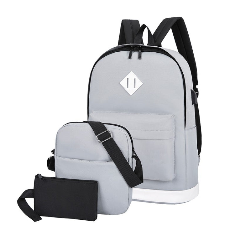 Zaino di ricarica USB per studenti con zaino casual stile college 3 in 1