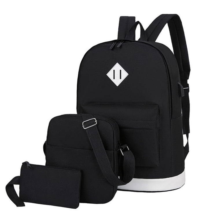 Zaino di ricarica USB per studenti con zaino casual stile college 3 in 1