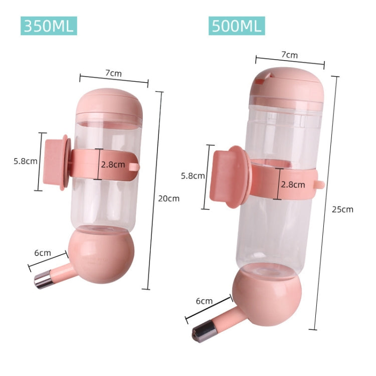 Abbeveratoio per animali domestici da appendere, 350ml (Blue), 350ml (Pink), 350ml (Light Green), 500ml (Blue), 500ml (Pink), 500ml (Light Green)