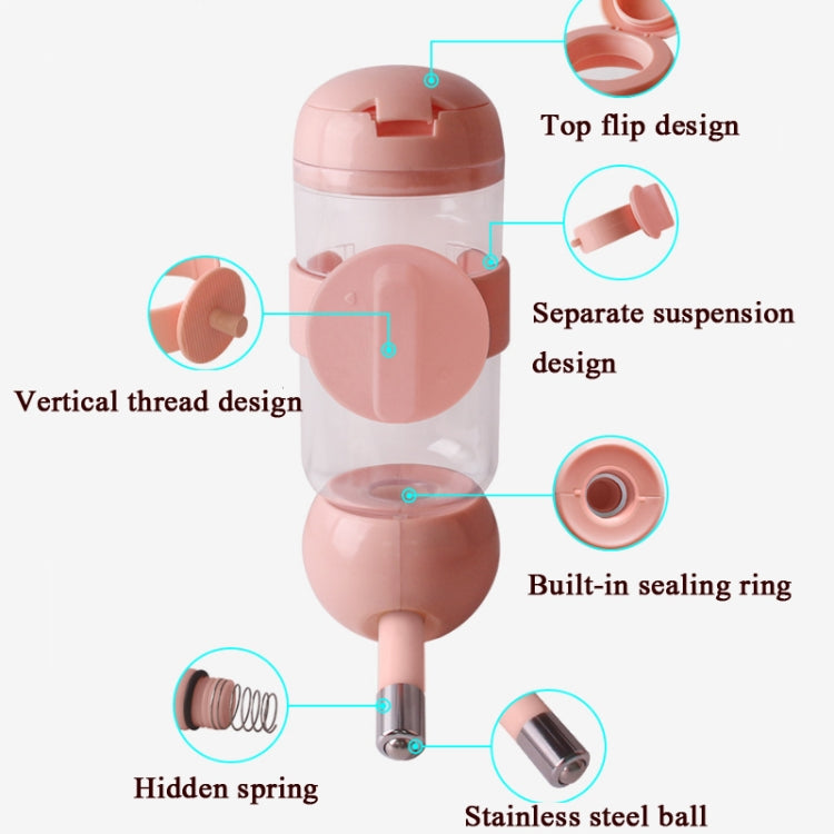 Abbeveratoio per animali domestici da appendere, 350ml (Blue), 350ml (Pink), 350ml (Light Green), 500ml (Blue), 500ml (Pink), 500ml (Light Green)