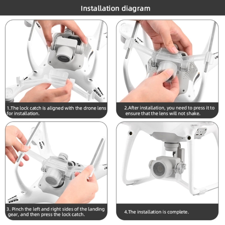 Camera Gimbal Lock Buckle Lock Holder Cover di protezione per DJI Phantom 4 Pro