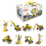 Set costruzioni 8 in 1 veicoli ingegneria 100 pezzi bambini