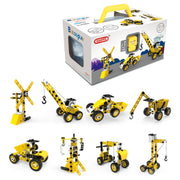 8 in 1 Children Variety Soft Assembled Building Blocks 100PCS Modello di veicolo di ingegneria fai-da-te, 8 in 1 Engineering Vehicle