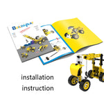 Set costruzioni 8 in 1 veicoli ingegneria 100 pezzi bambini