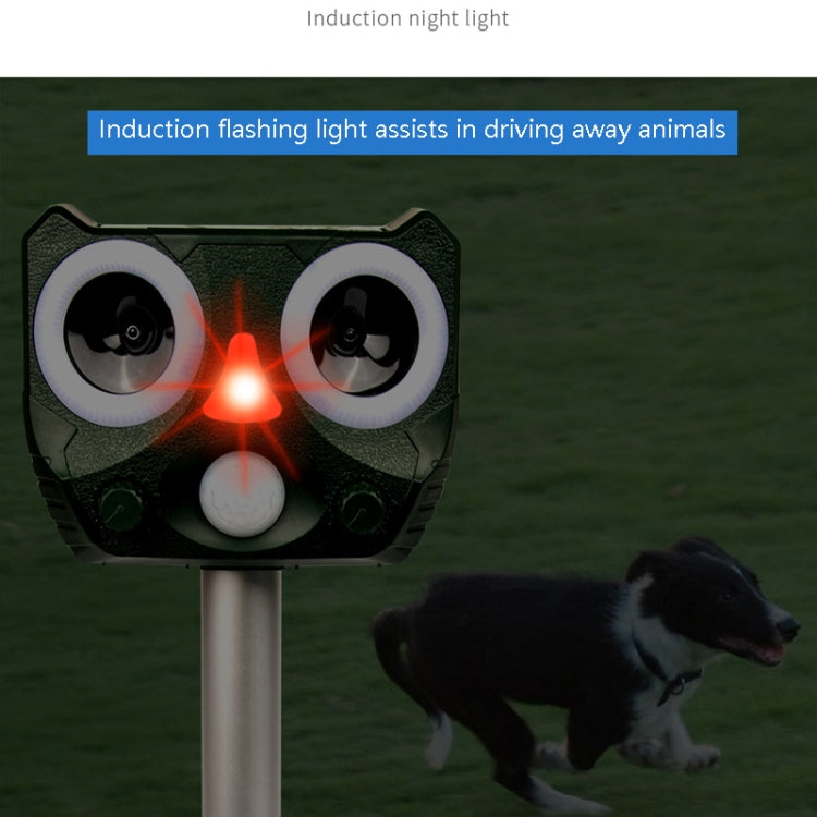 119A Repellente per animali repellente per insetti ad ultrasuoni solare per esterni, Ultrasonic Insect Repellent