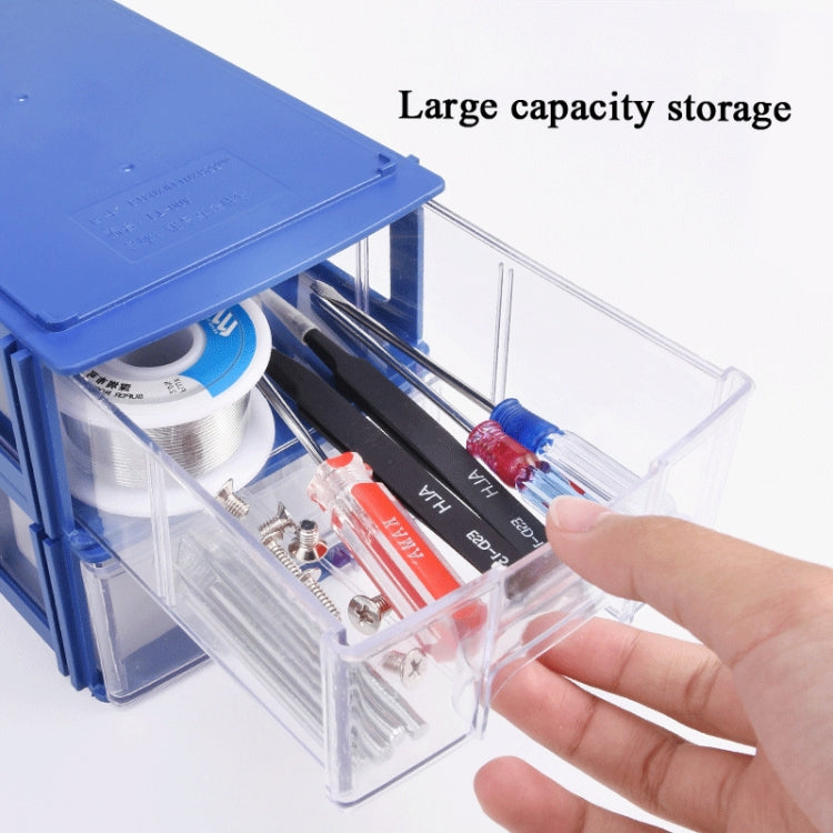 5 PCS Tipo di blocco multifunzionale Scatola dei componenti Scatola di immagazzinaggio Scatola delle parti del tipo a cassetto Scatola degli accessori combinata, LT-00D M, LT-00A L