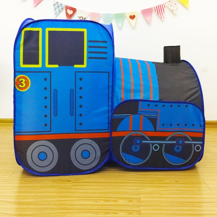 Tenda gioco bambini pieghevole casa treno 123x62x95 cm