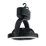 Ventola da campeggio ricaricabile USB con luce LED