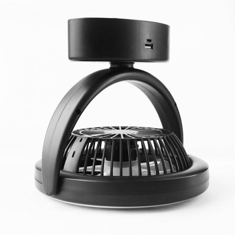 Ventola da campeggio ricaricabile USB con luce LED