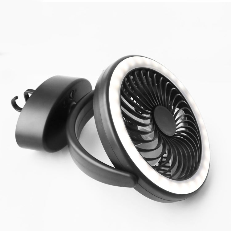 Ventola da campeggio ricaricabile USB con luce LED
