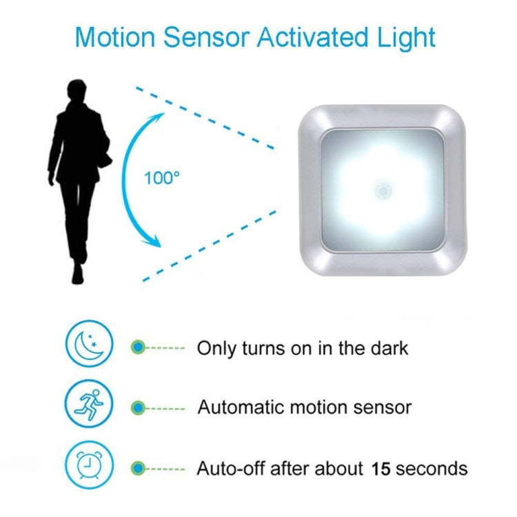 1143 Sensazione del corpo umano Luce notturna Smart Home Sensing Lights, Silver White Light, Silver Warm Light, White Shell White Light, White Shell Warm Light