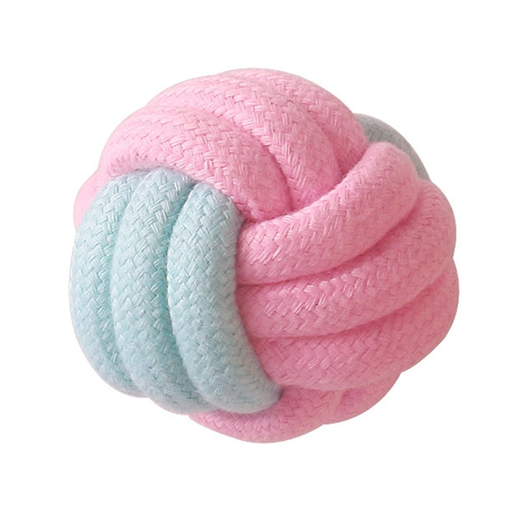 Giocattolo per la pulizia dei denti molari del cane Corda di cotone intrecciata color caramella, Cotton Rope Single Ball, Single Ball, Double Ball, Hand Pulling Ball, Hand Ball, 5 PCS Dumbbell Ball, 3 PCS Donut, Bone, Corn Stick, 7 Corn Handle Stick   ...