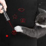 Torcia a forma di gatto divertente con modello laser ricaricabile USB con lampada di rilevamento della luce viola di Woods, Funny Cat Flashlight