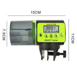 AquaBlue Fish Tank Intelligent Timing Alimentatore automatico Acquario Alimentatore per pesci rossi Mangiatoia per pesci di grande capacità,Modello:, AF-2019A, AF-2019B English Version, AF-2019C Lithium Battery Charging, AF-2019B  + Square Feeding Circ...