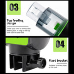 AquaBlue Fish Tank Intelligent Timing Alimentatore automatico Acquario Alimentatore per pesci rossi Mangiatoia per pesci di grande capacità,Modello:, AF-2019A, AF-2019B English Version, AF-2019C Lithium Battery Charging, AF-2019B  + Square Feeding Circ...