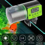 AquaBlue Fish Tank Intelligent Timing Alimentatore automatico Acquario Alimentatore per pesci rossi Mangiatoia per pesci di grande capacità,Modello:, AF-2019A, AF-2019B English Version, AF-2019C Lithium Battery Charging, AF-2019B  + Square Feeding Circ...