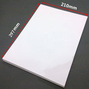 100 fogli A4 Carta per stampa non adesiva Carta per etichette con stampa a getto d'inchiostro adesiva per scrittura in bianco, Glossy, Matte