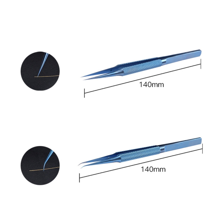 Le pinzette in lega di titanio Kaisi riparano la scheda madre del telefono con impronte digitali Fly Line Pinzette elettroniche antimagnetiche precise, Kaisi BT-15, Kaisi Straight BT-11