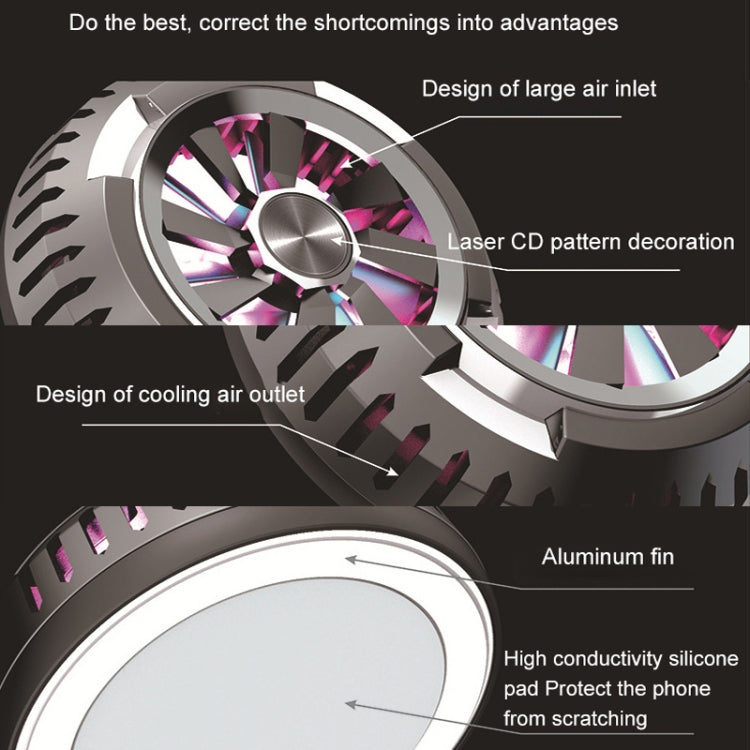 X6 Radiatore a semiconduttore per computer portatile magnetico mini universale per telefono cellulare