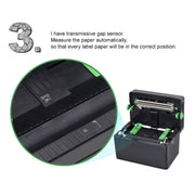 XP-108B Stampante per etichette da 4 pollici 108 mm Stampante termica per codici a barre Stampanti per etichette di spedizione UPS DHL USPS DPD POCHTA Creatore di codici a barre USB, spina europea, USB, USB + Bluetooth Version