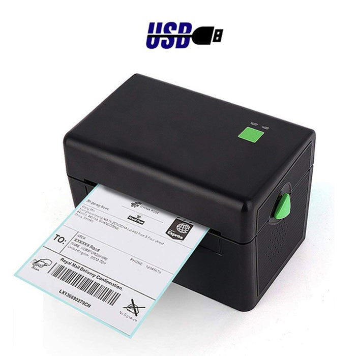 XP-108B Stampante per etichette da 4 pollici 108 mm Stampante termica per codici a barre Stampanti per etichette di spedizione UPS DHL USPS DPD POCHTA Creatore di codici a barre USB, spina europea, USB, USB + Bluetooth Version