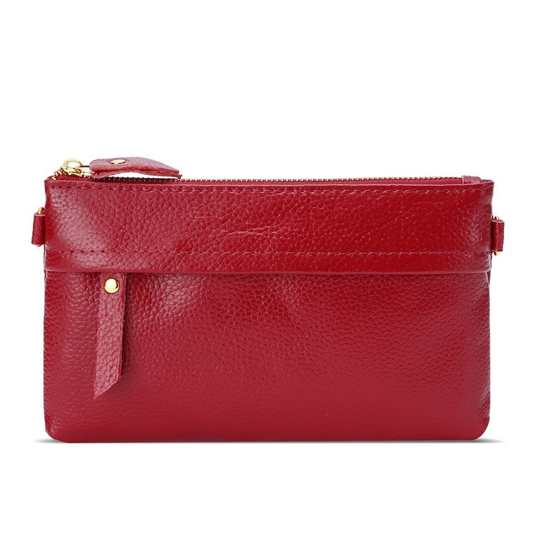 Portamonete per cellulare diagonale monospalla da donna, Red, Navy Blue, Black, Ink, Lake Blue, Khaki, Jujube Red, Orange, Brown