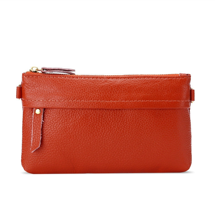 Portamonete per cellulare diagonale monospalla da donna, Red, Navy Blue, Black, Ink, Lake Blue, Khaki, Jujube Red, Orange, Brown