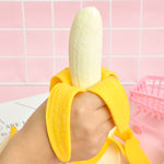 Giocattolo antistress banana sbucciata 5 pezzi