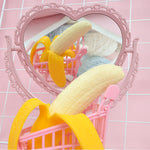 Giocattolo antistress banana sbucciata 5 pezzi