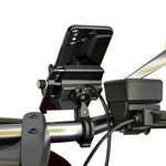 Kewig M6-S 12V Staffa per telefono cellulare impermeabile in lega di alluminio per moto con ricarica rapida QC3.0, M6-S(Black), M6-S(Blue), M6-S(Red), M6-S(Silver)