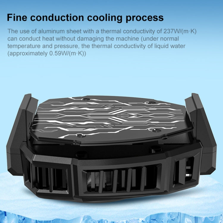 Radiatore di raffreddamento per telefono cellulare MEMO Semiconductor con luci colorate, DL05, DL06