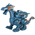 Dinosauro meccanico elettrico Giocattolo di simulazione Giocattolo animale Suono multifunzionale e giocattolo leggero, Stile:, Spray-Blue, Spray-Dark Black, No Spray-Gray, No Spray-Green