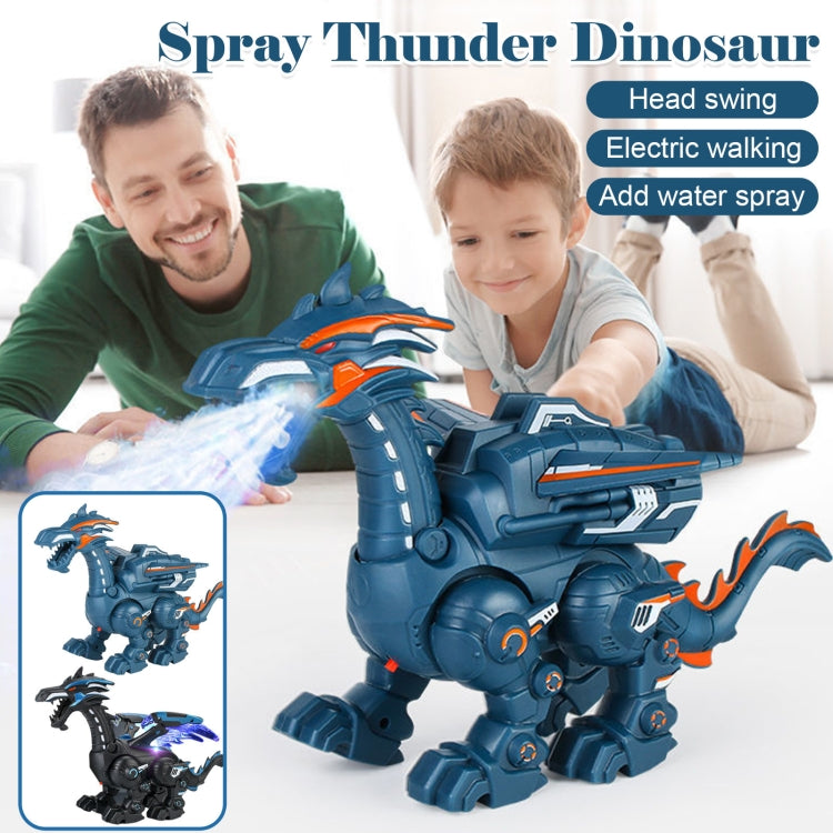 Dinosauro meccanico elettrico Giocattolo di simulazione Giocattolo animale Suono multifunzionale e giocattolo leggero, Stile:, Spray-Blue, Spray-Dark Black, No Spray-Gray, No Spray-Green