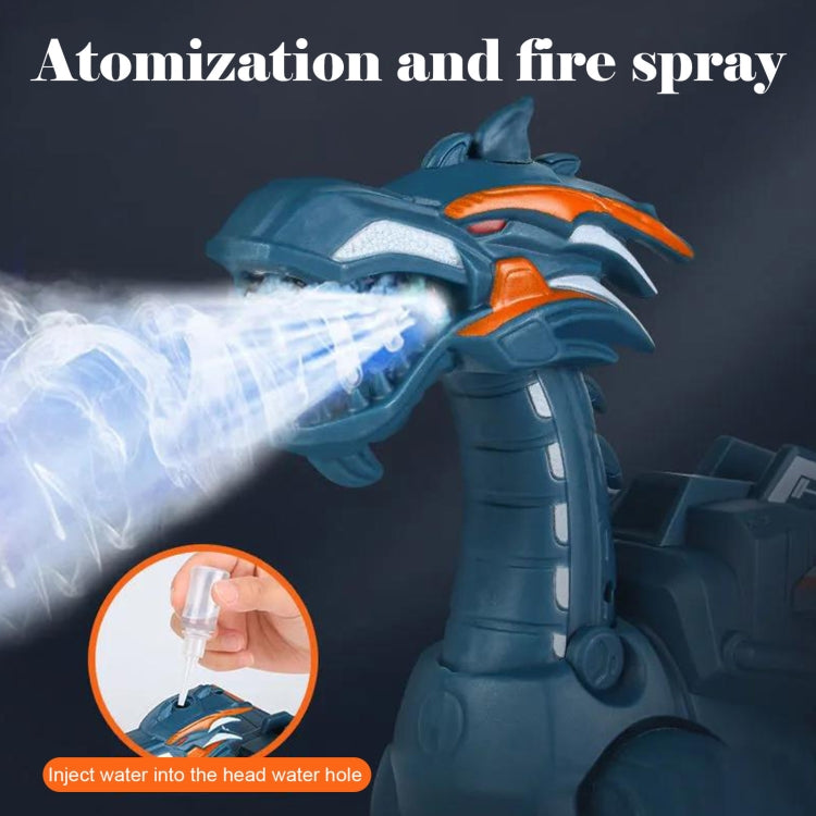 Dinosauro meccanico elettrico Giocattolo di simulazione Giocattolo animale Suono multifunzionale e giocattolo leggero, Stile:, Spray-Blue, Spray-Dark Black, No Spray-Gray, No Spray-Green