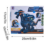 Dinosauro meccanico elettrico Giocattolo di simulazione Giocattolo animale Suono multifunzionale e giocattolo leggero, Stile:, Spray-Blue, Spray-Dark Black, No Spray-Gray, No Spray-Green