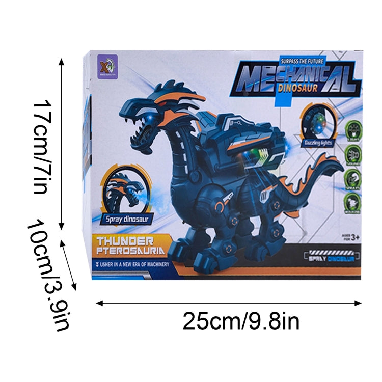 Dinosauro meccanico elettrico Giocattolo di simulazione Giocattolo animale Suono multifunzionale e giocattolo leggero, Stile:, Spray-Blue, Spray-Dark Black, No Spray-Gray, No Spray-Green