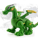 Dinosauro meccanico elettrico Giocattolo di simulazione Giocattolo animale Suono multifunzionale e giocattolo leggero, Stile:, Spray-Blue, Spray-Dark Black, No Spray-Gray, No Spray-Green