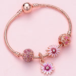Bracciale da donna con perline in oro rosa, SL124 18cm, SL124 19cm, SL124 20cm, SL125 18cm, SL125 19cm, SL125 20cm, SL126 18cm, SL126 19cm, SL126 20cm, SL128 18cm, SL128 19cm, SL128 20cm, SL129 18cm, SL129 19cm, SL129 20cm, SL130 18cm, SL130 19cm      ...