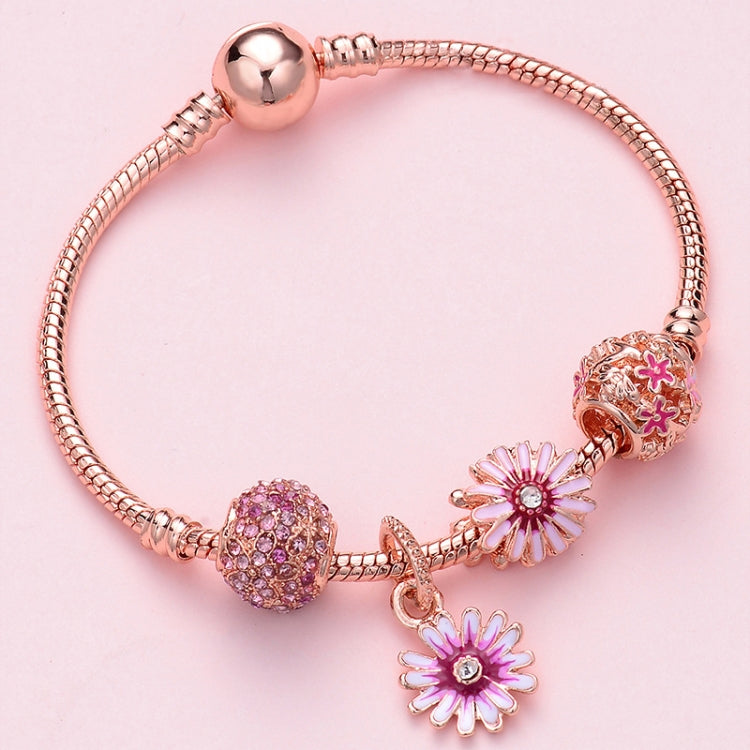 Bracciale da donna con perline in oro rosa, SL124 18cm, SL124 19cm, SL124 20cm, SL125 18cm, SL125 19cm, SL125 20cm, SL126 18cm, SL126 19cm, SL126 20cm, SL128 18cm, SL128 19cm, SL128 20cm, SL129 18cm, SL129 19cm, SL129 20cm, SL130 18cm, SL130 19cm      ...