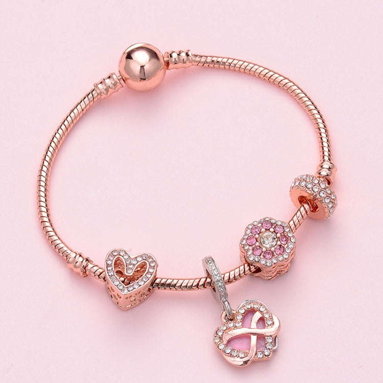 Bracciale da donna con perline in oro rosa, SL124 18cm, SL124 19cm, SL124 20cm, SL125 18cm, SL125 19cm, SL125 20cm, SL126 18cm, SL126 19cm, SL126 20cm, SL128 18cm, SL128 19cm, SL128 20cm, SL129 18cm, SL129 19cm, SL129 20cm, SL130 18cm, SL130 19cm      ...