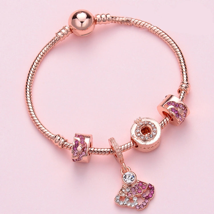 Bracciale da donna con perline in oro rosa, SL124 18cm, SL124 19cm, SL124 20cm, SL125 18cm, SL125 19cm, SL125 20cm, SL126 18cm, SL126 19cm, SL126 20cm, SL128 18cm, SL128 19cm, SL128 20cm, SL129 18cm, SL129 19cm, SL129 20cm, SL130 18cm, SL130 19cm      ...