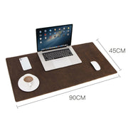CF9011 Sottomano Tappetino per mouse in pelle di cavallo pazzo retrò Tappetino per mouse per computer desktop antiscivolo sovradimensionato Tappetino in pelle per scrivania per computer desktop