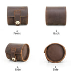Contatti Famiglia CF1125 Singolo orologio Posizione Crazy Horse Leather Watch Box Round Watch Storage Box, CF1125