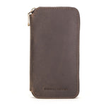 Contatti Famiglia CF1114 Scatola per orologi in pelle Borsa per orologi da coppia con cerniera in pelle Crazy Horse retrò, CF1114
